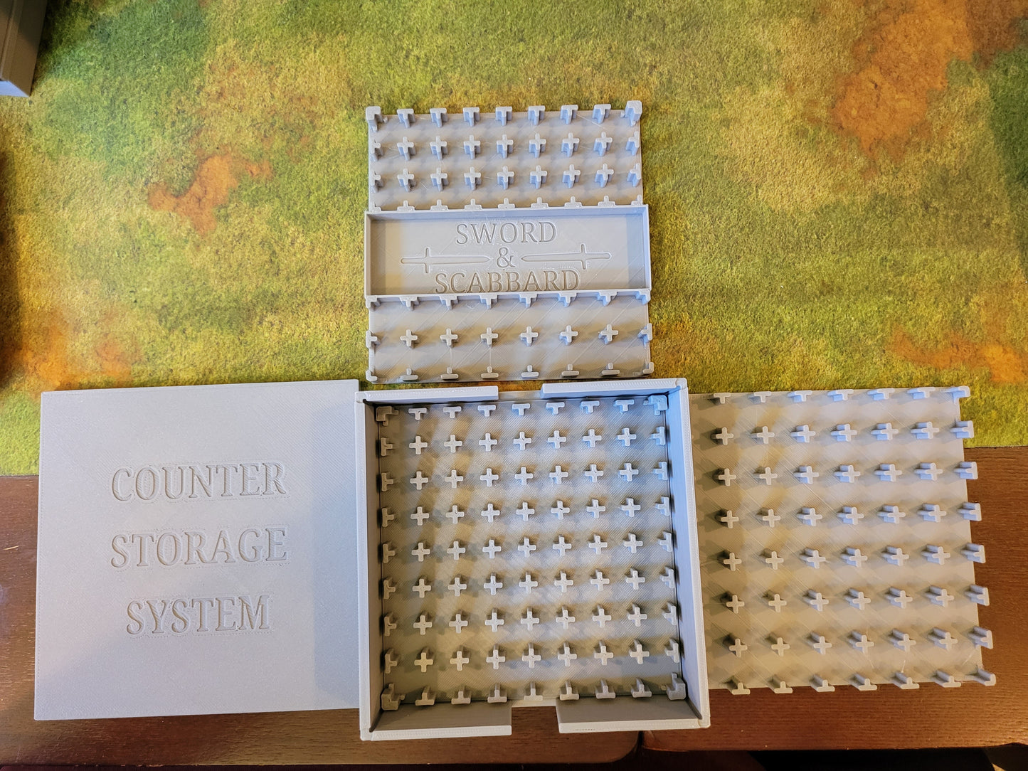 Scabbard Counter / Token Storage System - 3 Tray