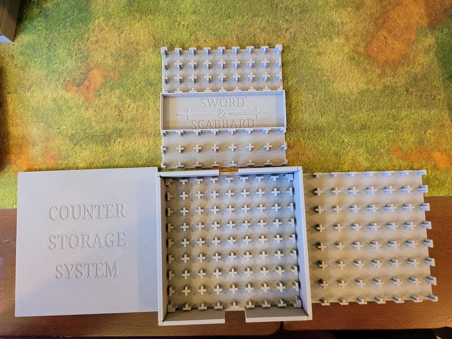 Scabbard Counter / Token Storage System - 4 Tray