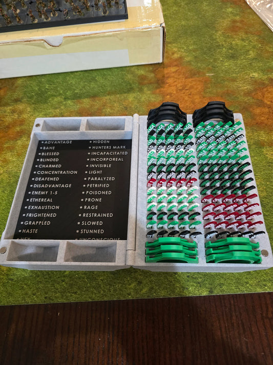 Multicolored Condition Markers With Bases and Magnetic Case