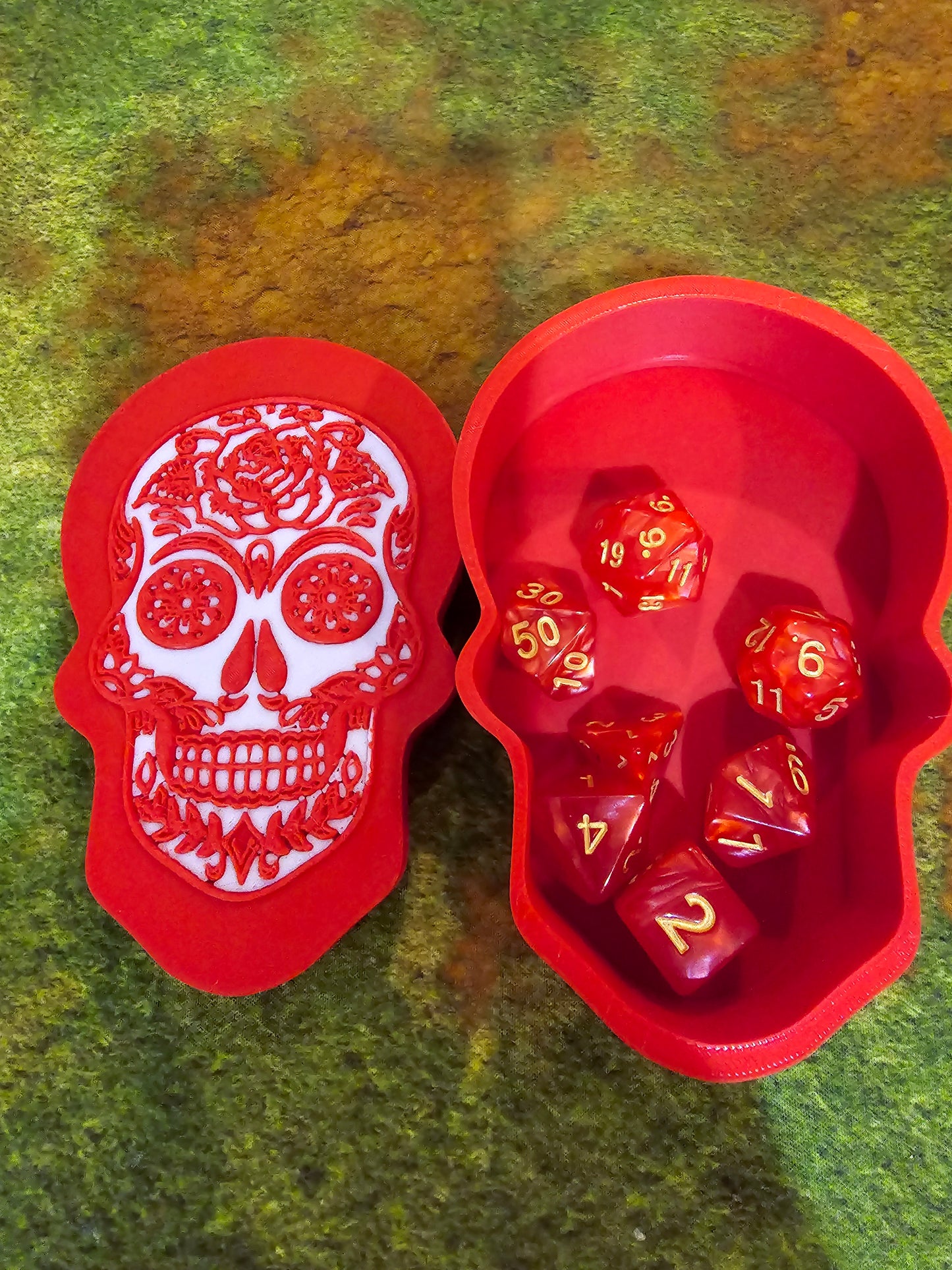 Calavera Skull Dice Box