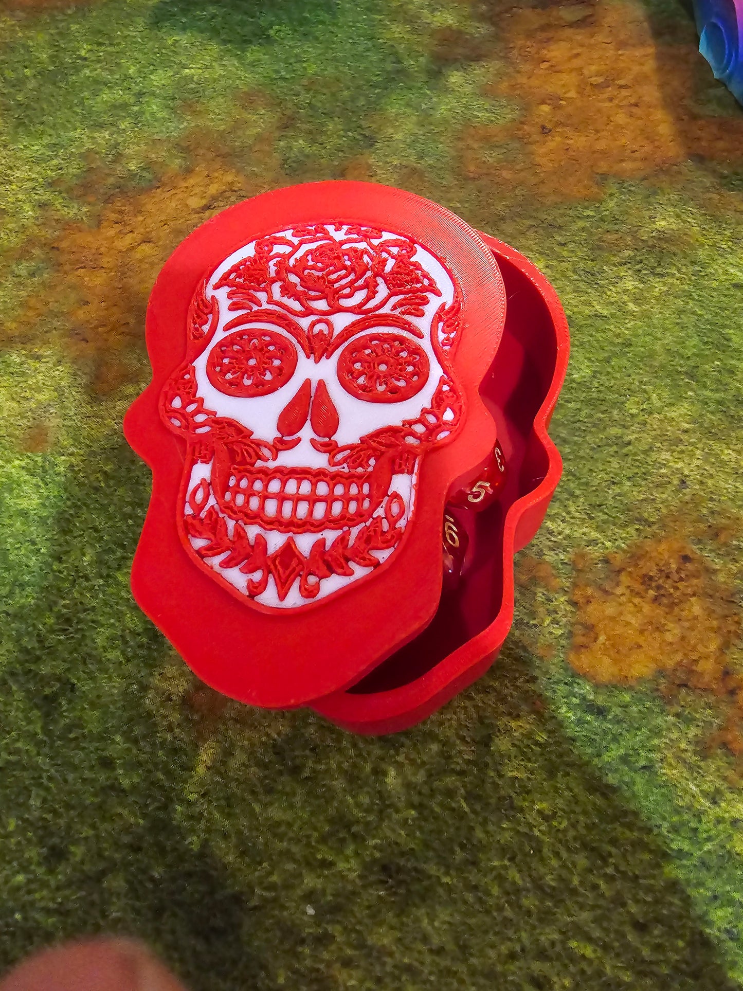 Calavera Skull Dice Box