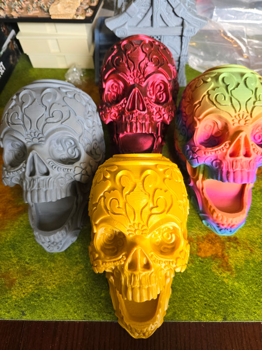 Mexican Calavera Skull Dice Tower