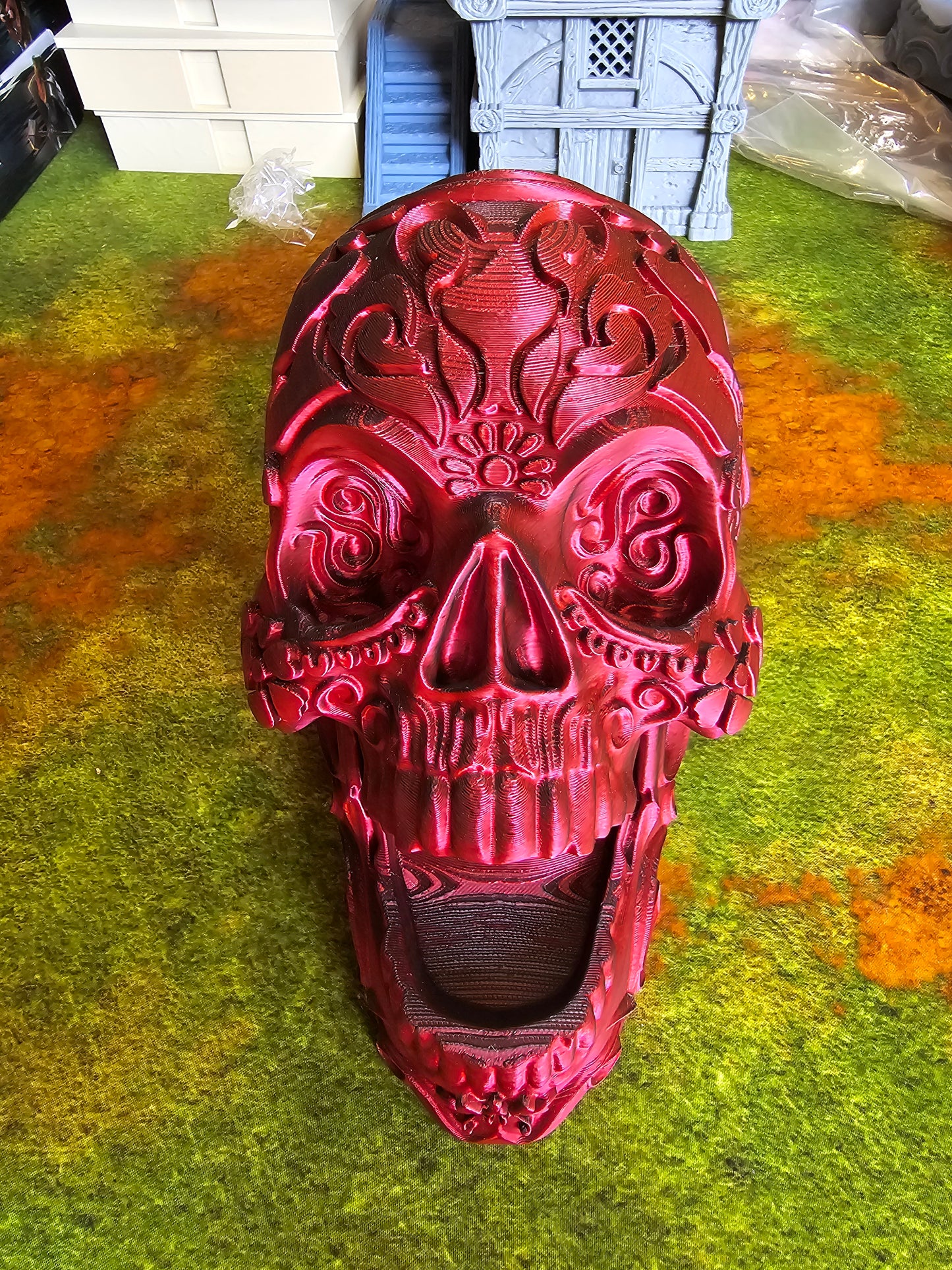 Mexican Calavera Skull Dice Tower