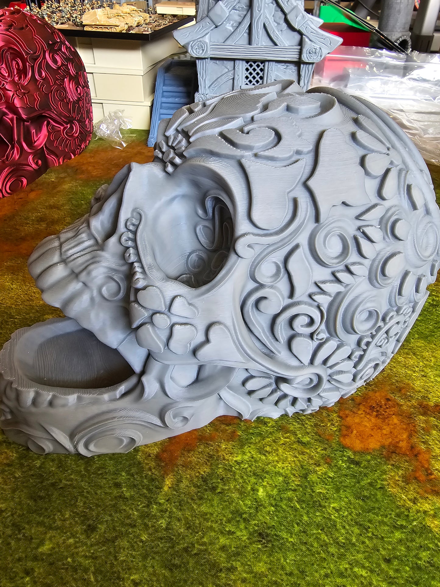 Mexican Calavera Skull Dice Tower