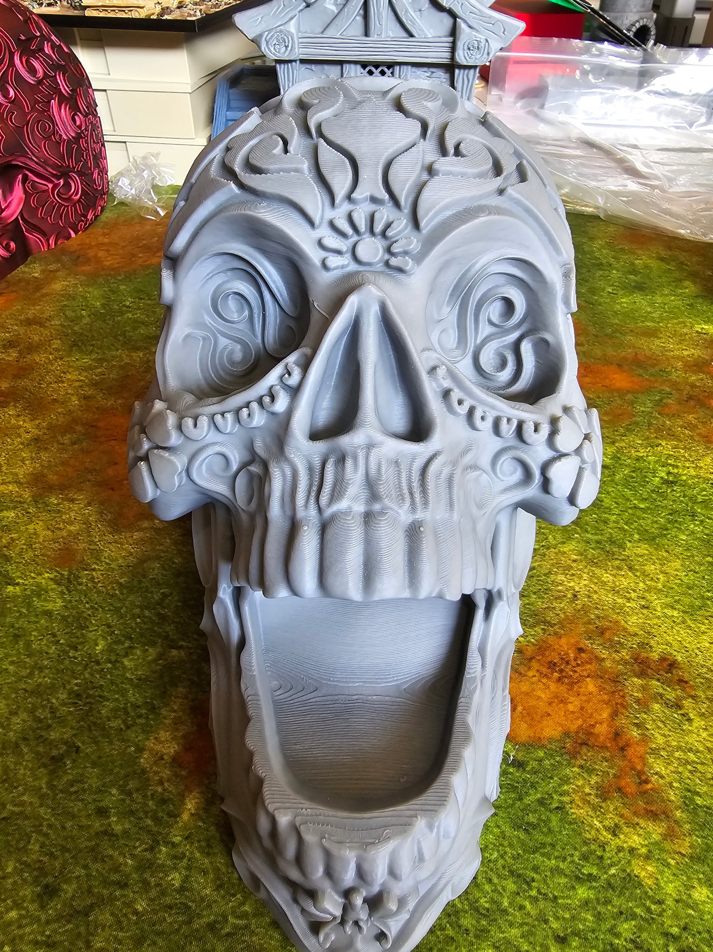 Mexican Calavera Skull Dice Tower