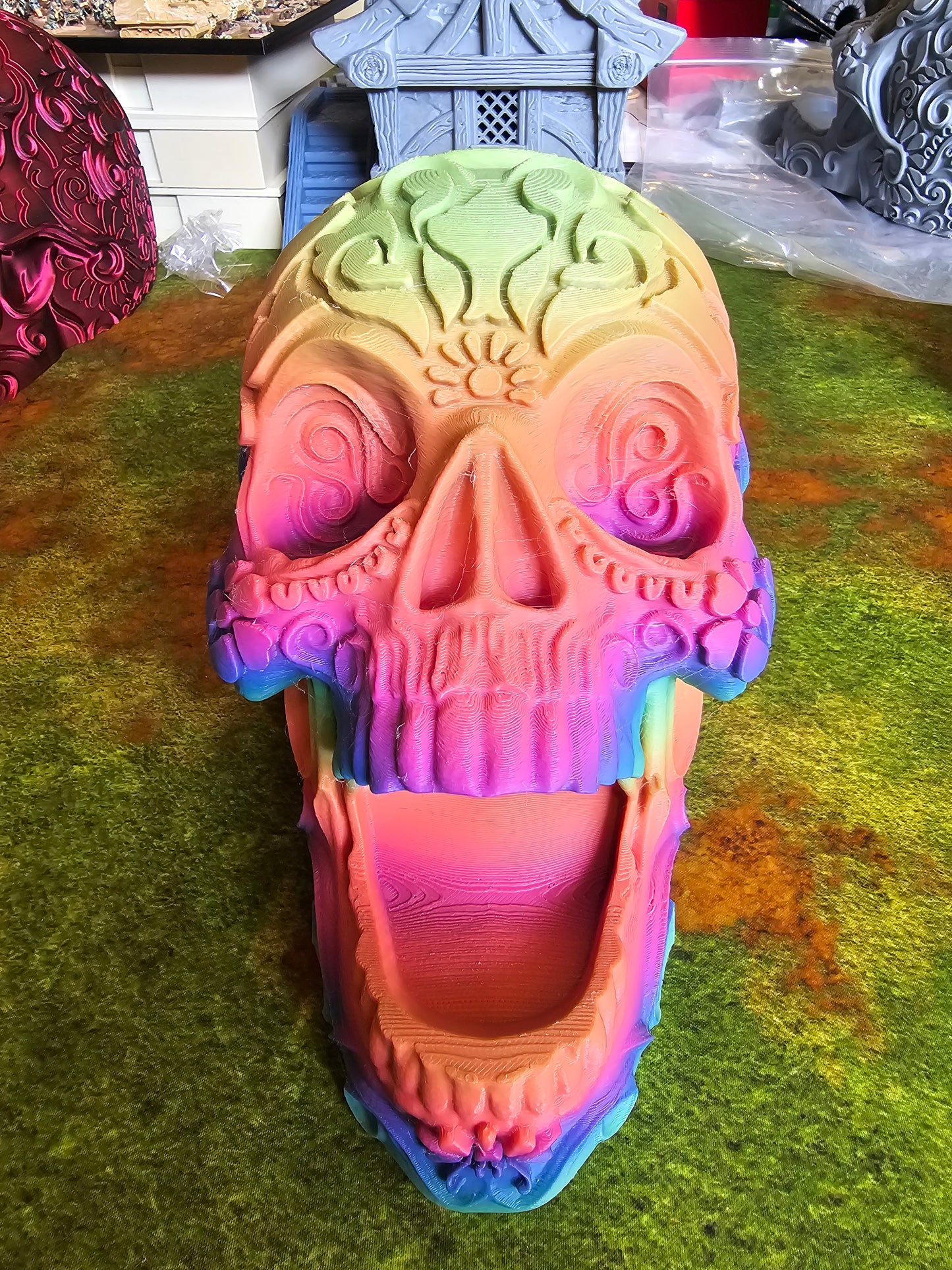 Mexican Calavera Skull Dice Tower